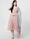 Floral Printed Pure Cotton Regular Kurta with Palazzos & With Dupatta