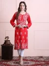 Floral Embroidered Georgette Kurta