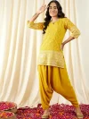 Ethnic Motifs Printed Kurti With Dhoti Pants