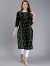 Floral Embroidered Lucknowi Chikankari Cotton Kurta