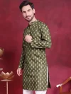 Ethnic Motifs Printed Band Collar Kurta