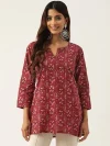 Floral Printed Pure Cotton Kurti