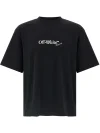 Men Black Scribble Arrow Skate T-shirt